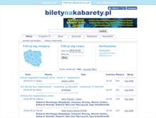 Tablet Screenshot of biletynakabarety.pl